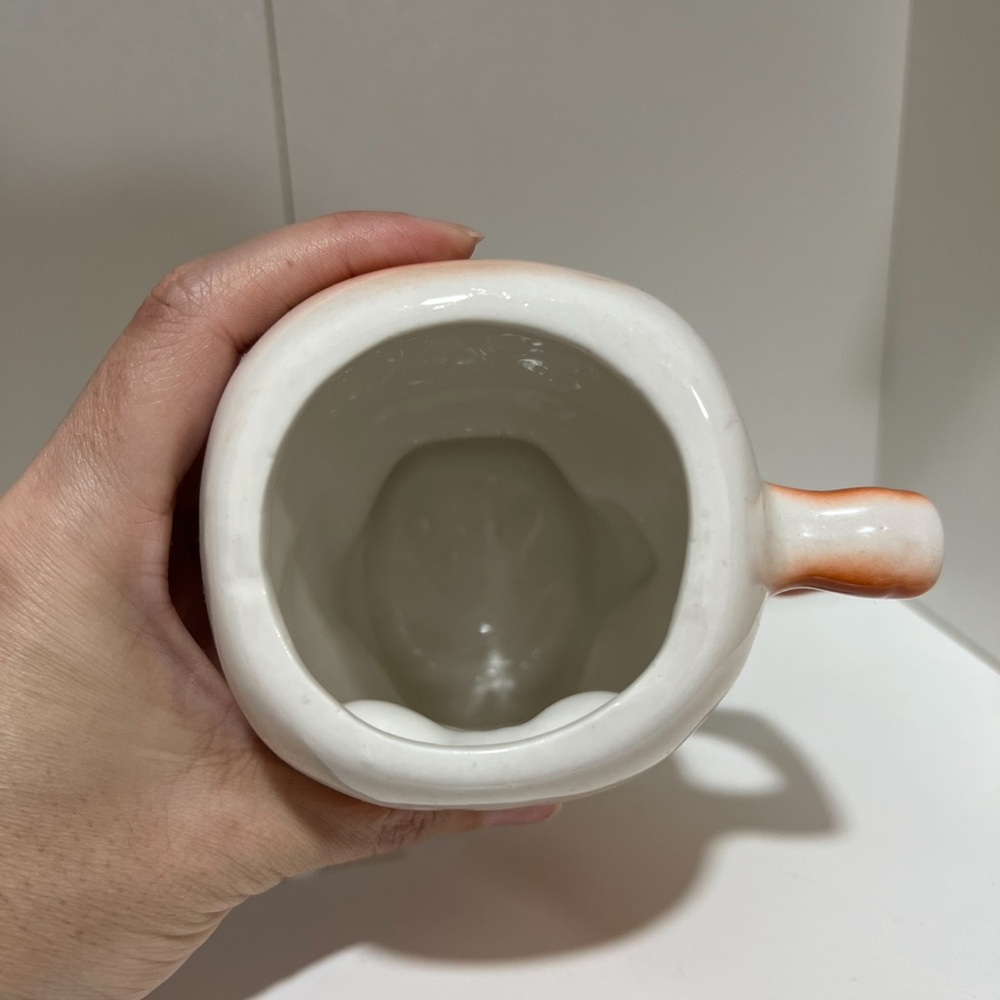 Orange and White Skull Mug EUC - Picture 7 of 8